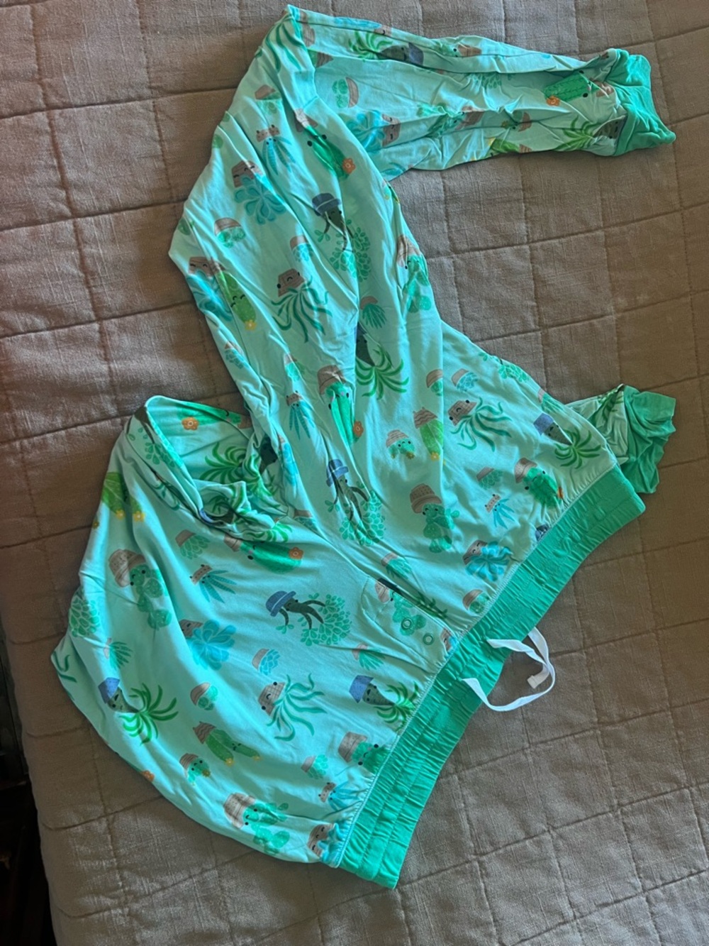 Little Sleepies Succulent Print Mothers Day Print Womens M